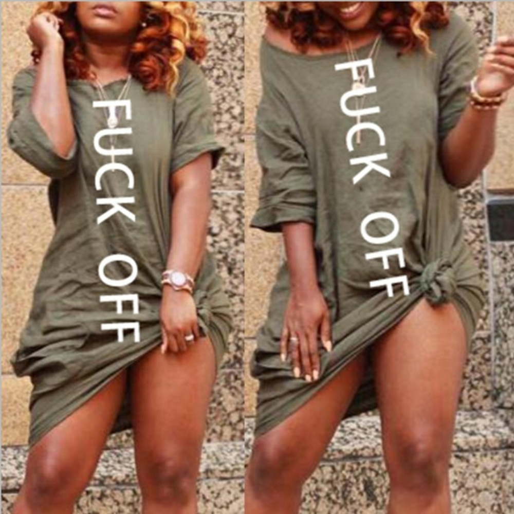 XXL F***k off dress